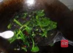 小油菜炒黑木耳的做法图解6