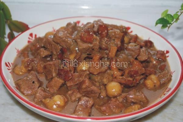 牛肉炖双菇
