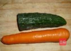 青瓜胡萝卜拌海发菜的做法图解1