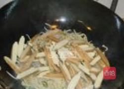 银芽青椒炒豆干的做法图解10
