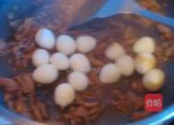 肉蛋烧汁油菜的做法图解7