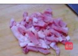 肉炒小白菜的做法图解3