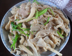 凤尾菇炒肉