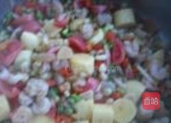 五彩海鲜日本豆腐的做法图解9