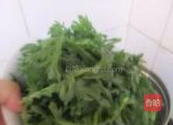 芝麻拌茼蒿的做法图解4