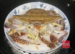 红膏蟹蒸粉丝的做法图解6
