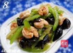 西芹炒虾仁的做法图解8