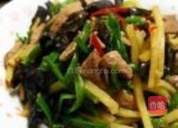 三丝炒猪肝的做法图解7