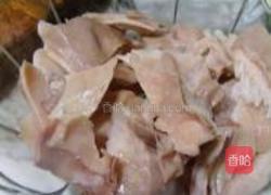 白菜炒猪肚的做法图解4