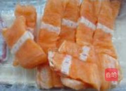 干煎三文鱼腩的做法图解1