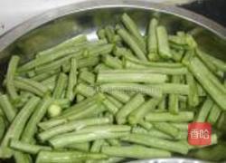 麻汁豇豆角的做法图解1