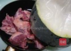 鹅肉烧冬瓜的做法图解2