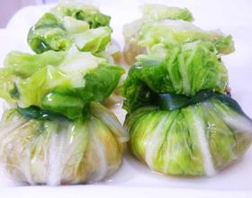 虾肉白菜包