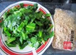 清炒虾皮小白菜的做法图解2