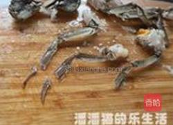 河蟹焗鸡球的做法图解6