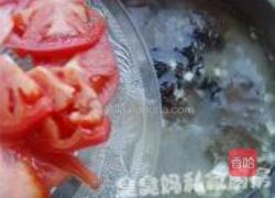 猪血番茄木耳汤的做法图解4