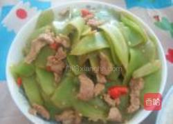 窝笋炒肉片的做法图解4