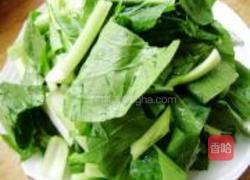 海米炒油菜的做法图解1
