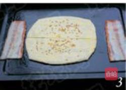 培根蛋法风烧饼的做法图解3