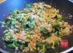 小白菜炒饭的做法图解7