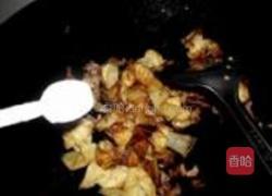 千张结烧肉末的做法图解5