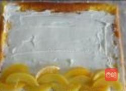 千页纹黄桃蛋糕卷的做法图解10