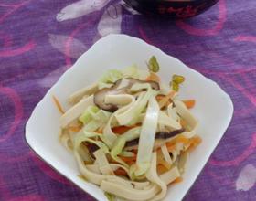 三丝炒豆腐皮