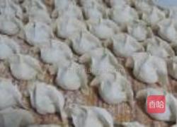 油菜虾仁水饺的做法图解8