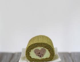 抹茶红豆蛋糕卷