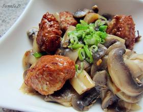 口蘑烩肉丸