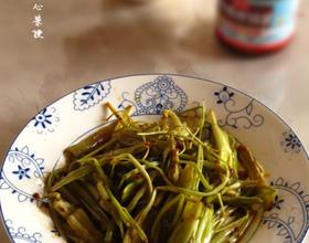 拌饭酱炒空心菜梗