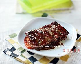 梨汁烤排骨