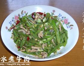 清炒扁豆肉丝