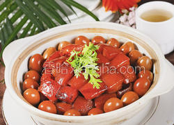 电压力锅无水蘑菇红烧肉