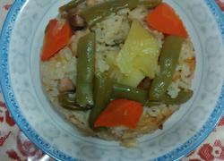 五花肉时蔬焖米饭