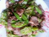 羊角豆炒瘦肉