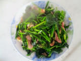 菠菜炒鸡胗