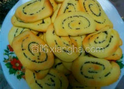 黑芝麻饼干卷