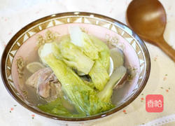 娃娃菜蛤蛎鸡汤的做法图解5