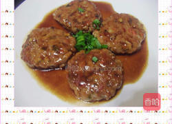 照烧汉堡肉的做法图解2