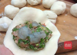 韭菜猪肉虾仁馅饼的做法图解3
