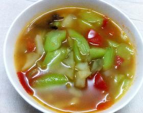 番茄丝瓜干菜汤