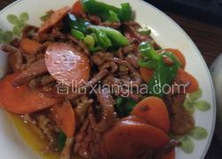 胡萝卜炒牛肉丝