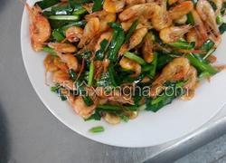 韭菜炒河虾