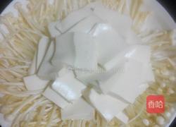 金针菇豉油蒸豆腐的做法图解2