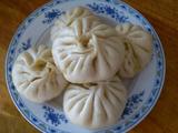 煮肉莲花包子