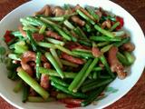 肉丝炒蒜台