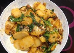 青菜肉末炒年糕