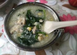营养菠菜瑶柱瘦肉粥