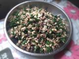 肉碎鸡髀菇炒豆角